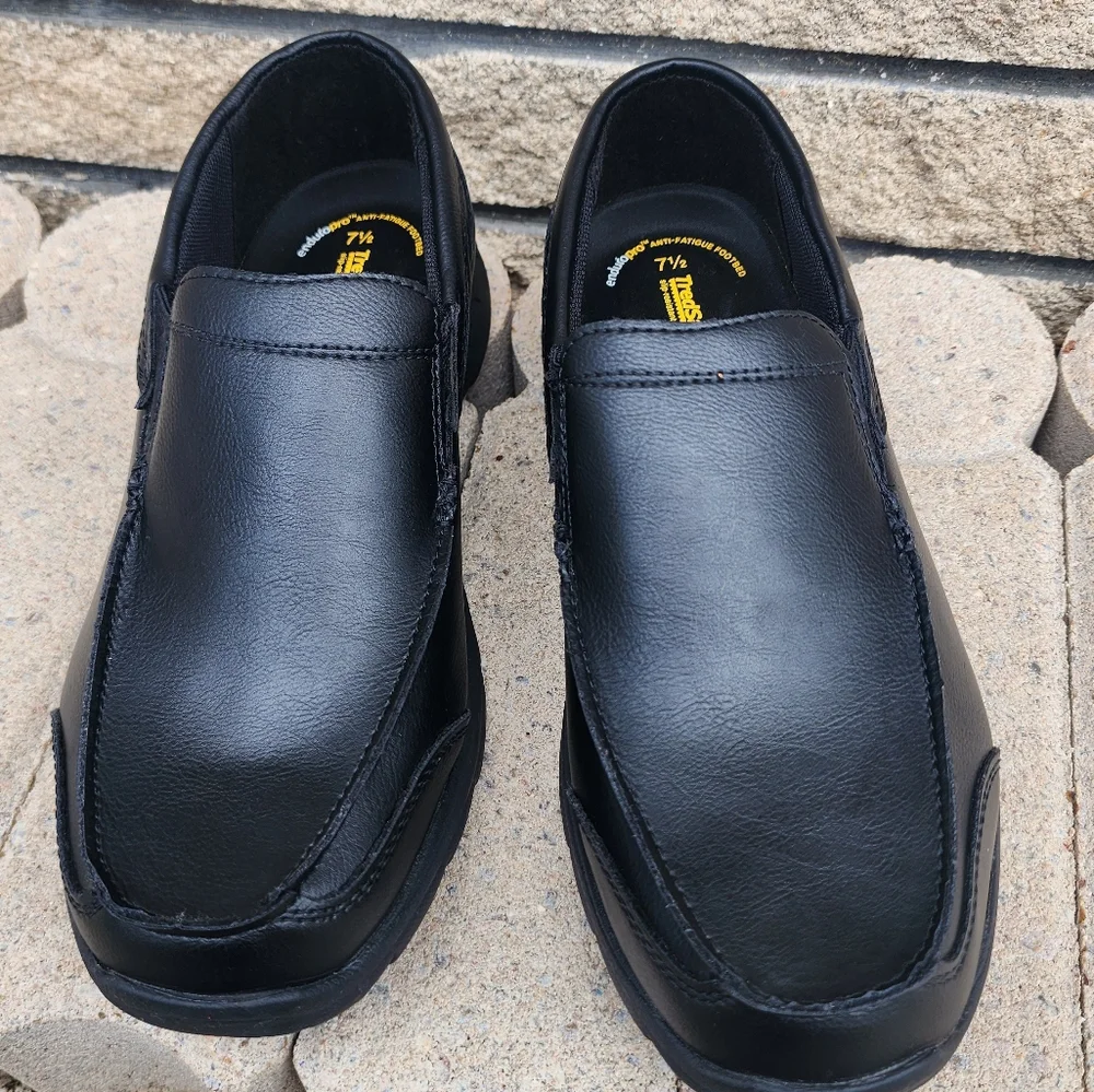 Tredsafe Black Shoes Non-Marking Oil and Slip Resistant for Men Size